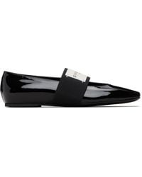 Givenchy - Sliced Square Patent Leather Ballerina Flats - Lyst