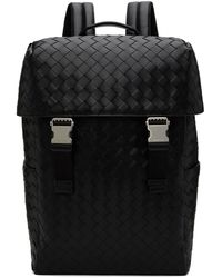 Bottega Veneta - Intrecciato Flap Backpack - Lyst