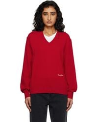 DUNST - Soft V-Neck Sweater - Lyst