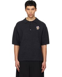 we11done - Patch Detailed Knit Polo - Lyst