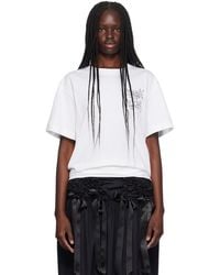Simone Rocha - Printed Ribbon Logo T-Shirt - Lyst