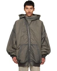 Rick Owens - Tower Mountain Hun Hoodie Bomber Jacket - Lyst