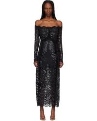 Rabanne - Lace Sequin Midi Dress - Lyst