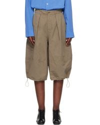 YMC - Khaki Salba Shorts - Lyst