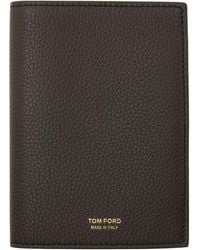 Tom Ford - ブラウン ソフト グレインレザー パスポートケース - Lyst