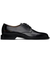 Common Projects - Derbys Noirs En Cuir Poli - Lyst