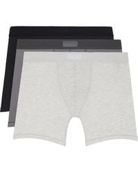 Skims - Three-Pack Cotton 5 Boxer Briefs - Lyst