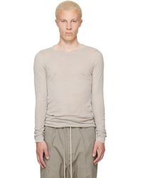 Rick Owens - Off- Tower Rib Ls T-Shirt - Lyst