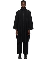Homme Plissé Issey Miyake - Homme Plissé Issey Miyake Black Monthly Color December Coat - Lyst