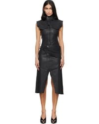 OTTOLINGER - Glazed Denim Belted Midi Dress - Lyst