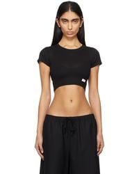 Alexander Wang - Hotfix Cropped Short Sleeve Crewneck Tee - Lyst
