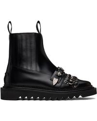 Toga Virilis - Leather Chelsea Boots - Lyst