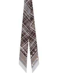 Acne Studios - Silk Check Scarf - Lyst