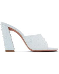 AMINA MUADDI - Brigitte Crystal Heeled Sandals - Lyst