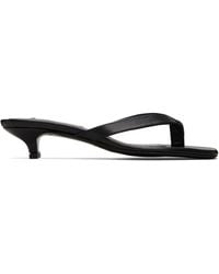 TOTEME - Leather Flip Flop Heeled Sandals - Lyst