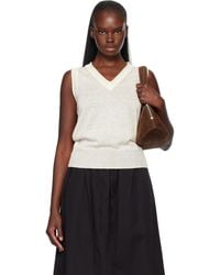 NOTHING WRITTEN - Off- Dore Sleeveless Knit Top - Lyst