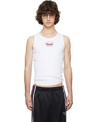 Martine Rose - Embroidered-Logo Tank Top - Lyst