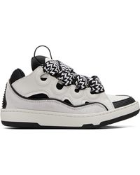 Lanvin - Bicolor Curb Sneakers - Lyst