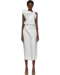 Issey Miyake - Ssense Exclusive Mercury Midi Dress - Lyst