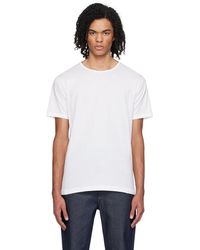 Sunspel - T-shirt blanc en coton superfin - Lyst