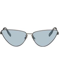 McQ - Gunmetal Cat-eye Sunglasses - Lyst