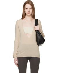 Rick Owens - Temple Extreme V Neck Pull Sweater - Lyst