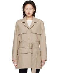 Courreges - Utility Belted Coat - Lyst