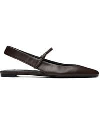 TOTEME - Slingback Nappa Mary Jane Ballerina Flats - Lyst