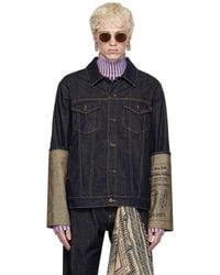 Jean Paul Gaultier - Indigo Buttoned Denim Jacket - Lyst