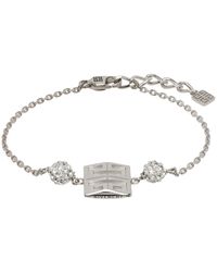 Givenchy - Silver 4g Crystal Bracelet - Lyst
