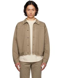 The Row Ronan Suede Blouson Jacket in Natural for Men | Lyst The Row Ronan Suede Blouson Jacket in Natural for Men | Lyst
