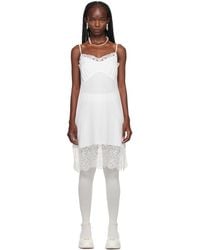 Simone Rocha - White Lace Trim Midi Dress - Lyst
