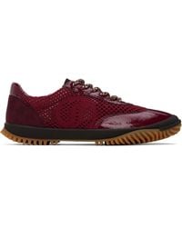 Stella McCartney - Burgundy S-Wave Sport Mesh Paneled Sneakers - Lyst