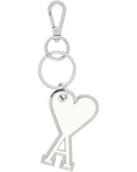 Ami Paris - Off- Ami De Coeur Keychain - Lyst