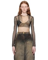 Balmain - Printed Long Sleeve T-shirt - Lyst