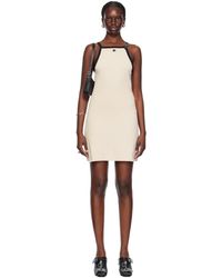 Courreges - Off-white Pin-buckle Minidress - Lyst