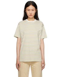 Totême - Toteme Off-white Striped T-shirt - Lyst