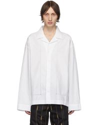 Jacquemus White La Chemise Drap Shirt