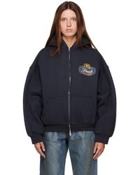 Rhude - Safari Crest' Zip-Up Hoodie - Lyst