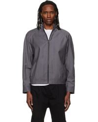 HUGO - Slim-Fit Chalk-Stripe Virgin Wool Jacket - Lyst