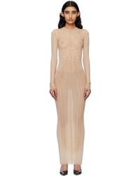 Jean Paul Gaultier - ピンク 'The Long Spirale' マキシワンピース - Lyst