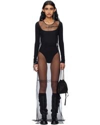 Ann Demeulemeester - Seda Sleeveless 'Till The End' Tulle Maxi Dress - Lyst