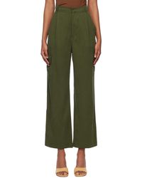 Reformation - Green Jackson Trousers - Lyst