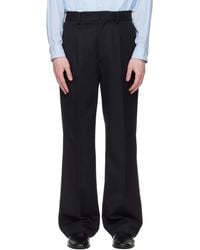 Ssstein - Wool Kersey Straight Trousers - Lyst