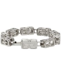 Givenchy Bracelet-chaînette g cube argenté - Multicolore