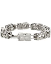 Givenchy Silver G Cube Bracelet - Multicolour