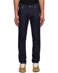 Dolce & Gabbana - Slim-Fit Stretch Cotton Patch Jeans - Lyst