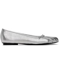 Balenciaga - Silver Anatomic Ballerina Flats - Lyst