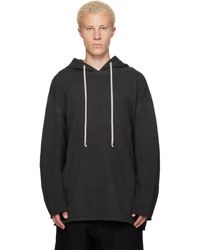 Rick Owens - Pull À Capuche Peter Gris - Lyst