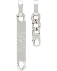 MM6 by Maison Martin Margiela - Drop Chain ピアス - Lyst